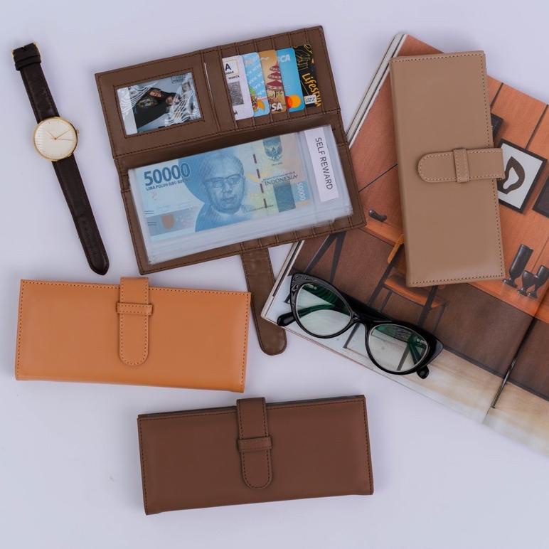 BOOMING SIENNA Wallet Dompet Organizer (FREE POUCH+BOX+Tulisan Budgeting) - Dompet Panjang Wanita