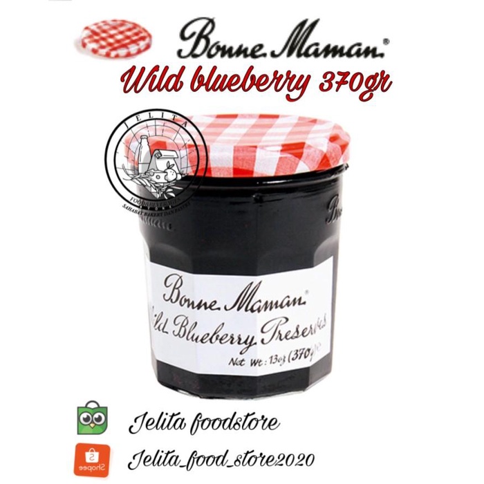 

BONNE MAMAN WILD BLUEBERRY JAM 370GR