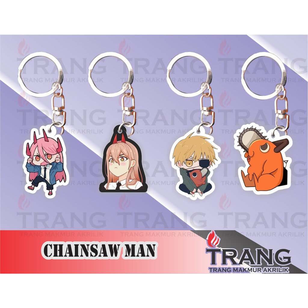 Gantungan Kunci Akrilik Chainsaw Man/Keychain Acrylic Chainsaw Man