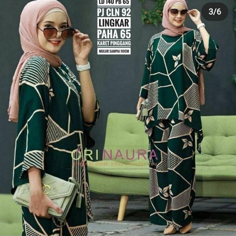 TERBAIK SEKTA SET - SETELAN WAKA WAKA RAYON JUMBO MOTIF CERMIN TERBARU DASTER ARAB DLUSIA SHIMLA