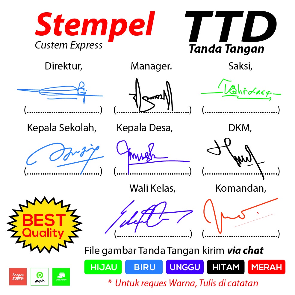 

STEMPEL TTD / STEMPEL TANDA TANGAN / STEMPEL CUSTOM / STEMPEL MURAH