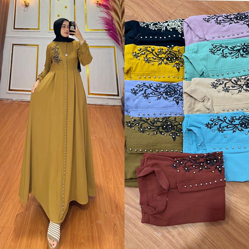 gamis renda dada