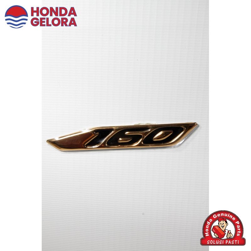 Emblem 3D 160 Gold Honda PCX 160 Asli AHM 08E80K1ZGCP