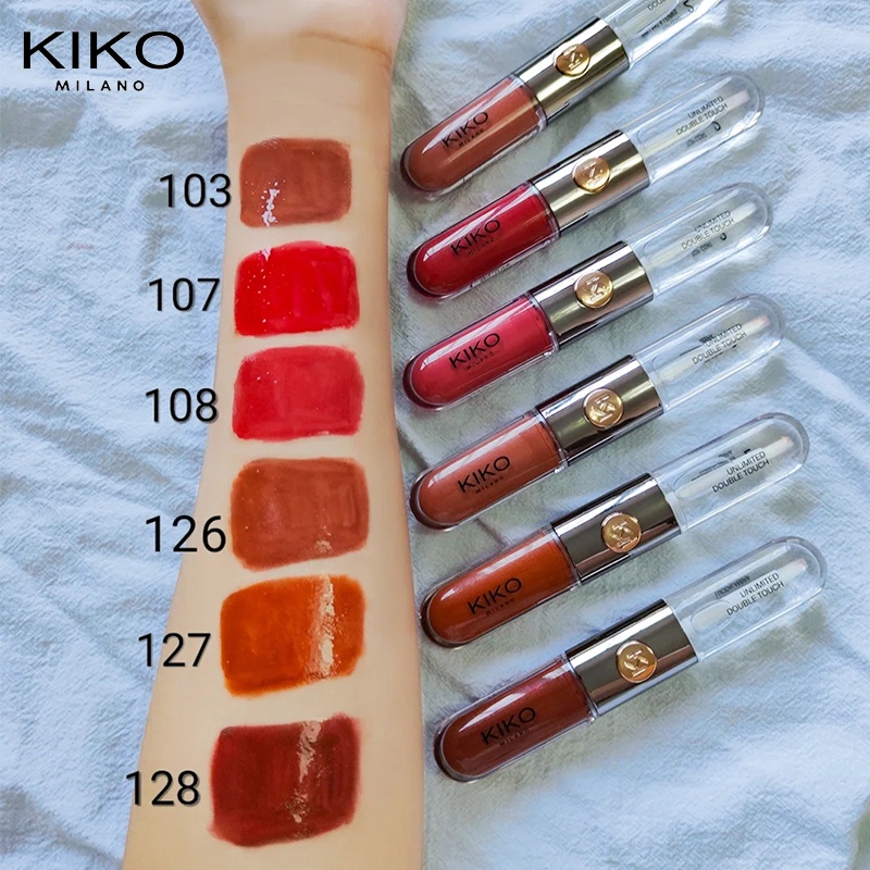Kiko Liquid Lip Milano lip Gloss 6ml/Unlimited Double Touch Lipstick /Lip Glow/Lipstik Original