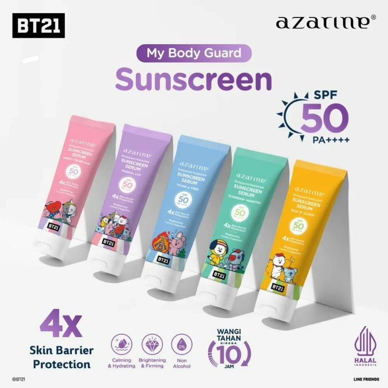 Azarine BT21 Body Guard Moisturizer Sunscreen Serum 100ml