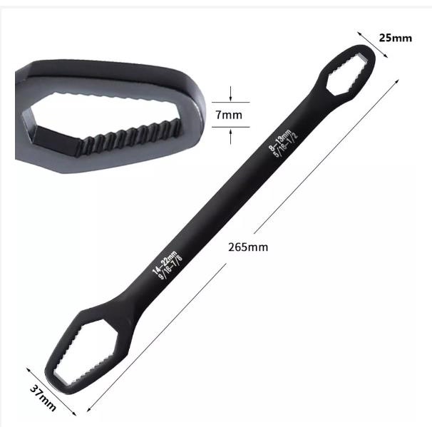 Kunci Ring Universal Double Head Wrench Adjustable Kunci Pas Ring Multi Size