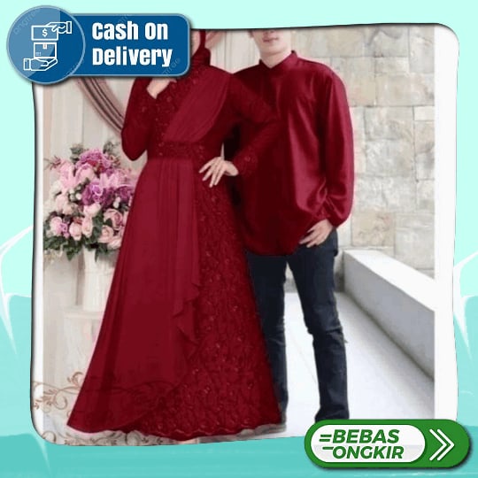 Baju Sarimbit Keluarga Muslim Lebaran Baju Couple Raya Set Family Keluarga Seragam Koko Ayah Anak Ga