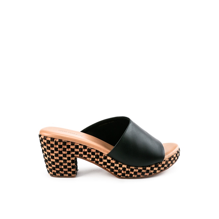 Sepatu Heels Obermain Original Leather insole Hels Gereja Berkualitas Ori Myla Hill- Slide Wanita Fe