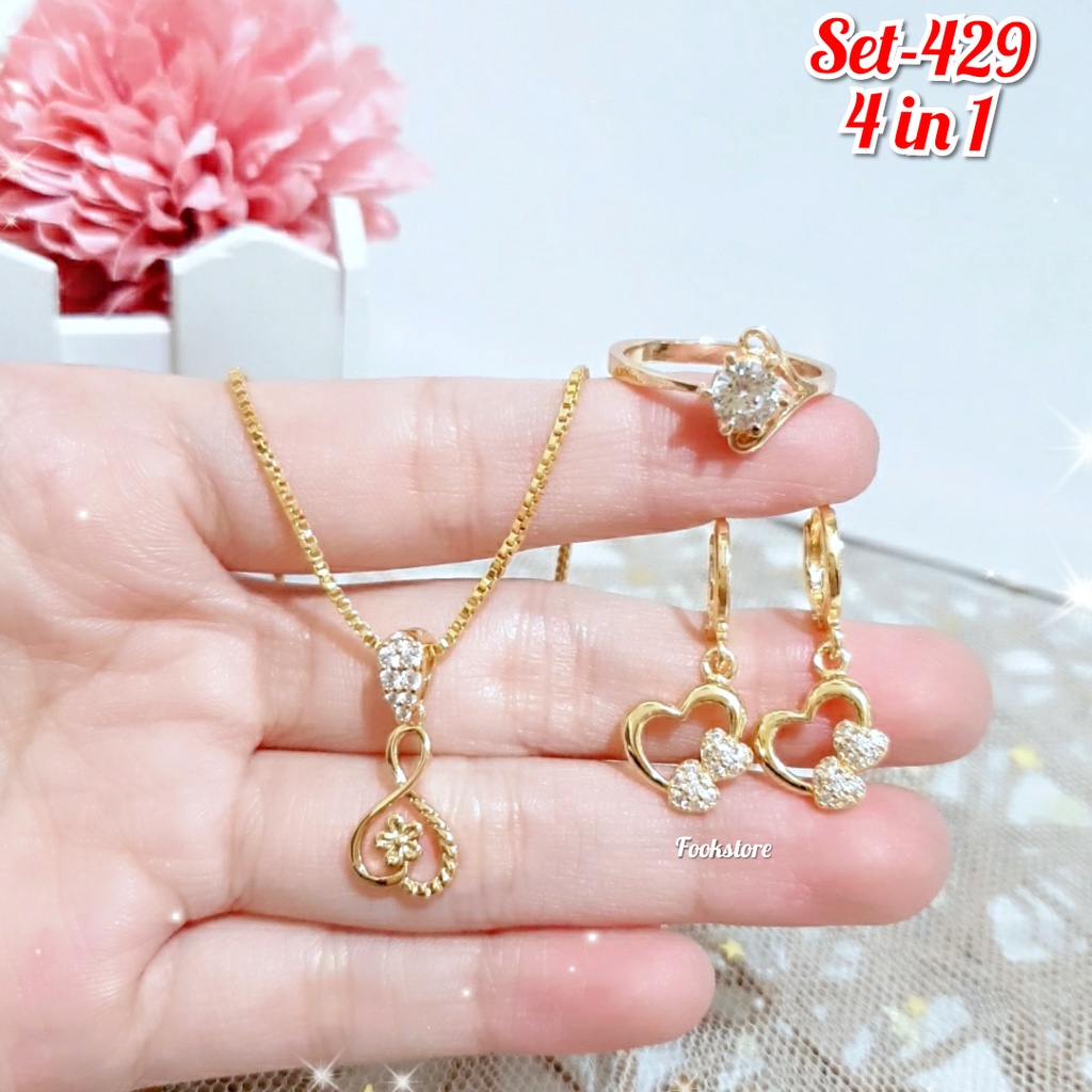 SET KALUNG MODEL TERBARU ANTI ALERGI/XUPING /COD