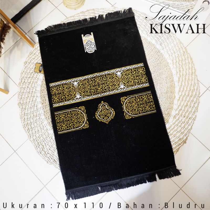 Sajadah Traveling Kiswah turkey hitam wanita seserahan aesthetic warna pink anti slip X4Q6 muka viral umroh premium tebal turki cod empuk dan tebal premium turki polos gulung viral tiktok couple terbaik duduk lebar cantik kub