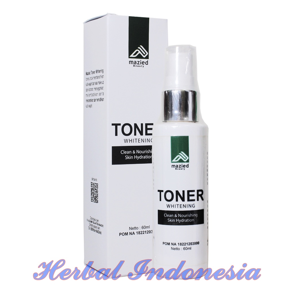 TONER MAZIED WHITENING CLEAN &amp; NOURISHING SKIN HYDRATION 60ML - PENCERAH WAJAH ANTI KUSAM