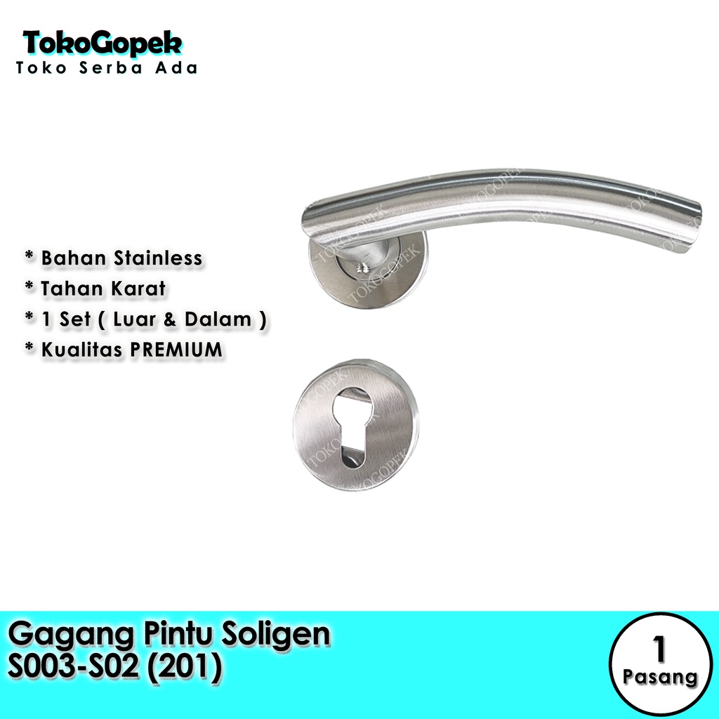 DOOR HANDLE - HANDLE PINTU RUMAH PISAH - GAGANG PINTU STAINLESS