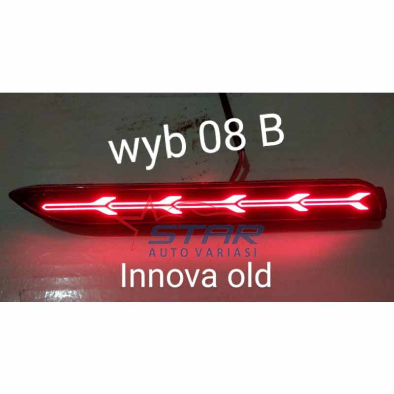 Lampu reflektor bumper belakang model LED Grand Innova 2012-2015.