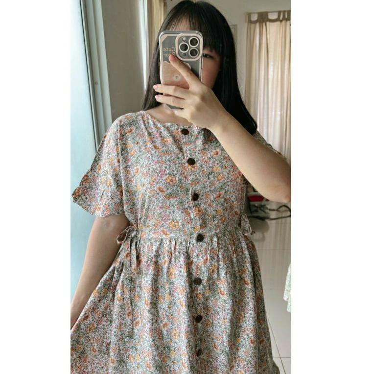 TERMURAH NABI | PART 2 | daster rayon bumil busui lengan pendek homedress kancing depan selutut dres