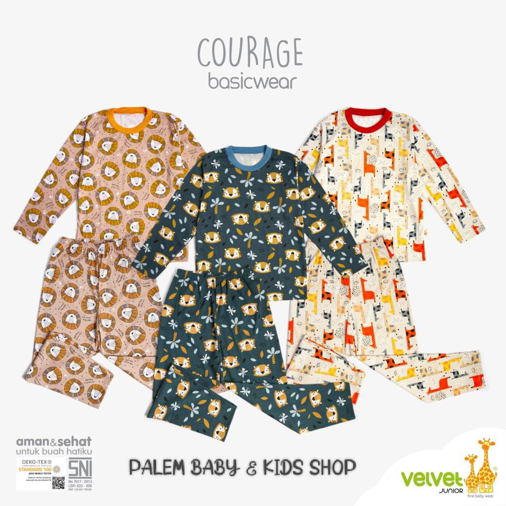 3pcs setelan Velvet junior oblong panjang/piyama baby S,M,L.LB,XL,XXL