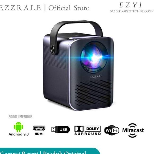 Smart Mini Android 1080P Projector Ezzrale Ezy1 150 Ansi 3000 Lumens Streethuupsstore