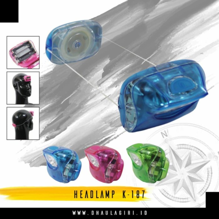 HEADLAMP LIGHTWEIGHT K187 PORTABLE