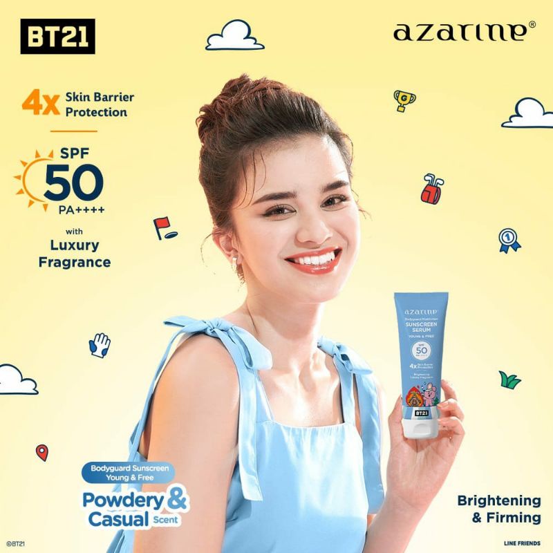 Azarine BT21 Body Guard Moisturizer Sunscreen Serum 100ml