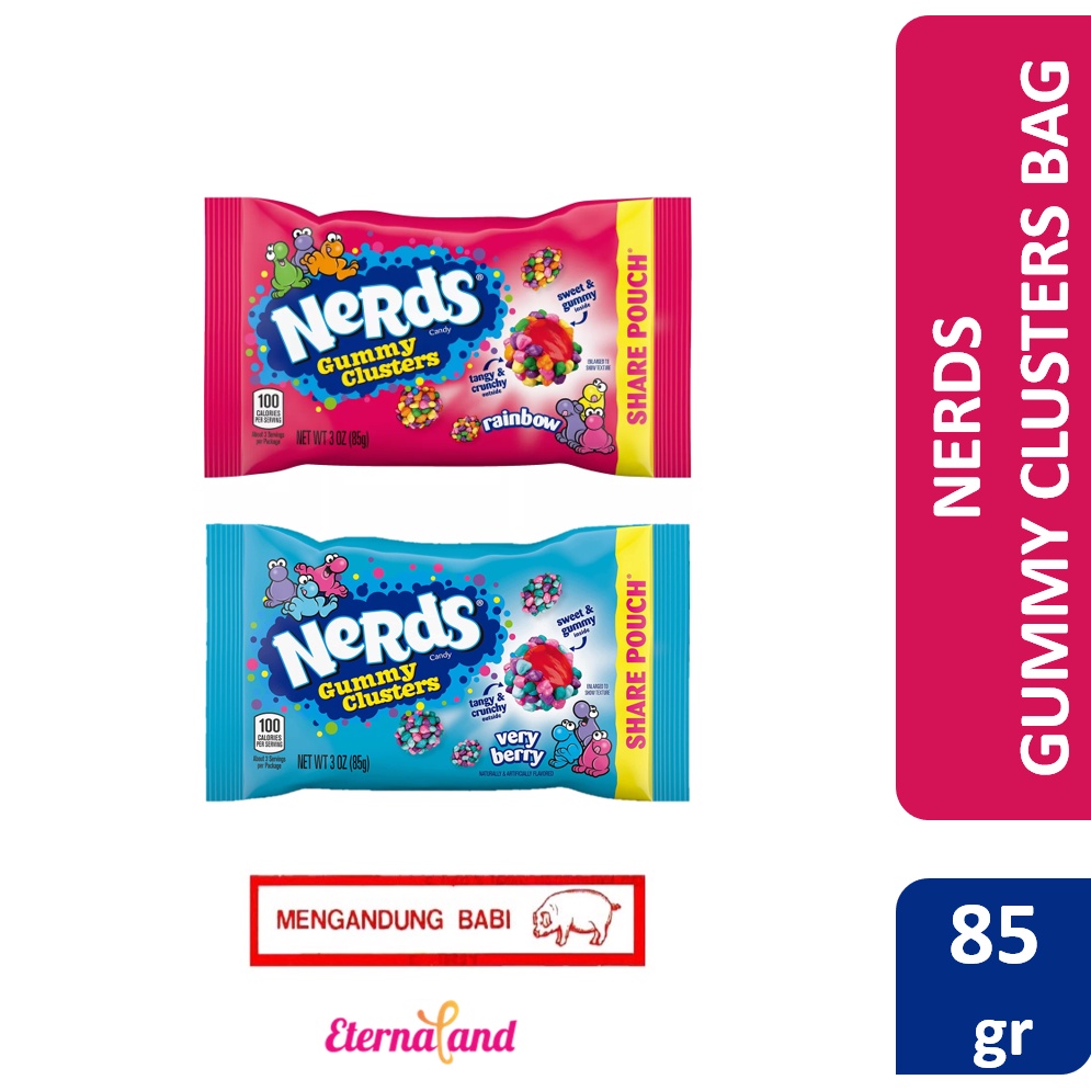 Nerds Gummy Clusters Bag - permen nerds impor usa (NON HALAL)
