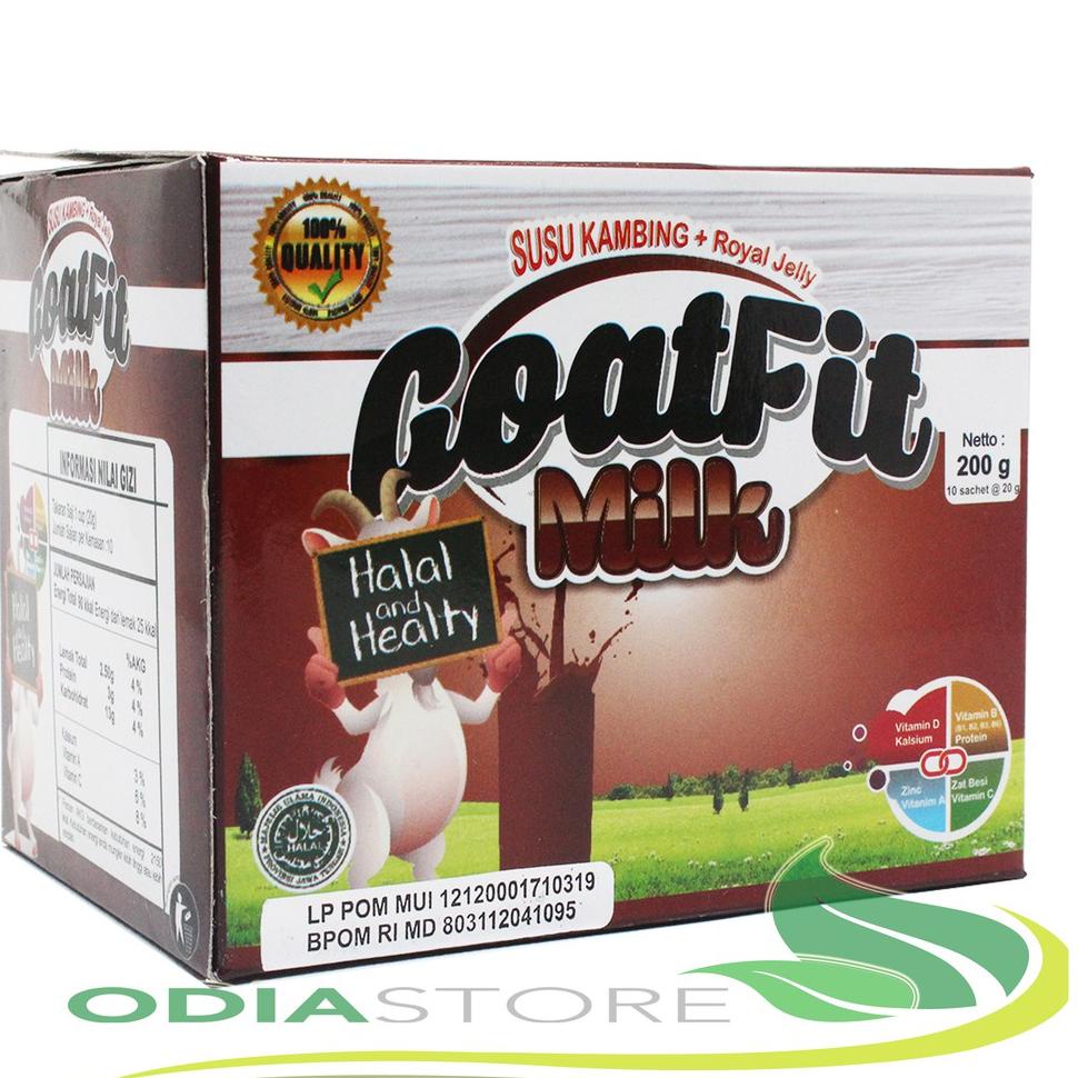 

>XC26619< Susu Kambing Etawa GOATFIT COKLAT SACHET ISI 10 Sachet/ GoatFiT MILK