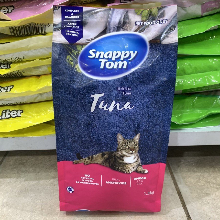 Snappy Tom TUNA 1.5kg Dry Food Makanan Kucing