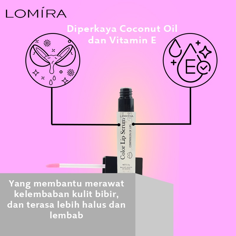 LOMIRA color lip serum bibir 5,5 gr