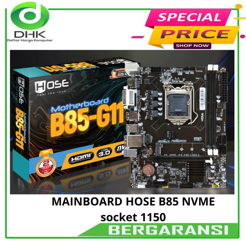 MAINBOARD HOSE B85 NVME socket 1150