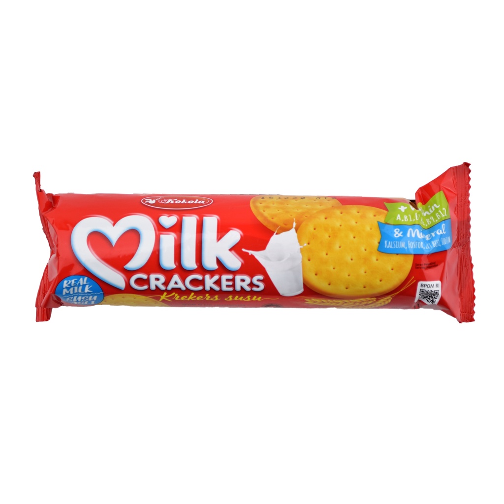 

BISKUIT KRAKERS SUSU MARI KOKOLA MILK CRACKERS 110 GR