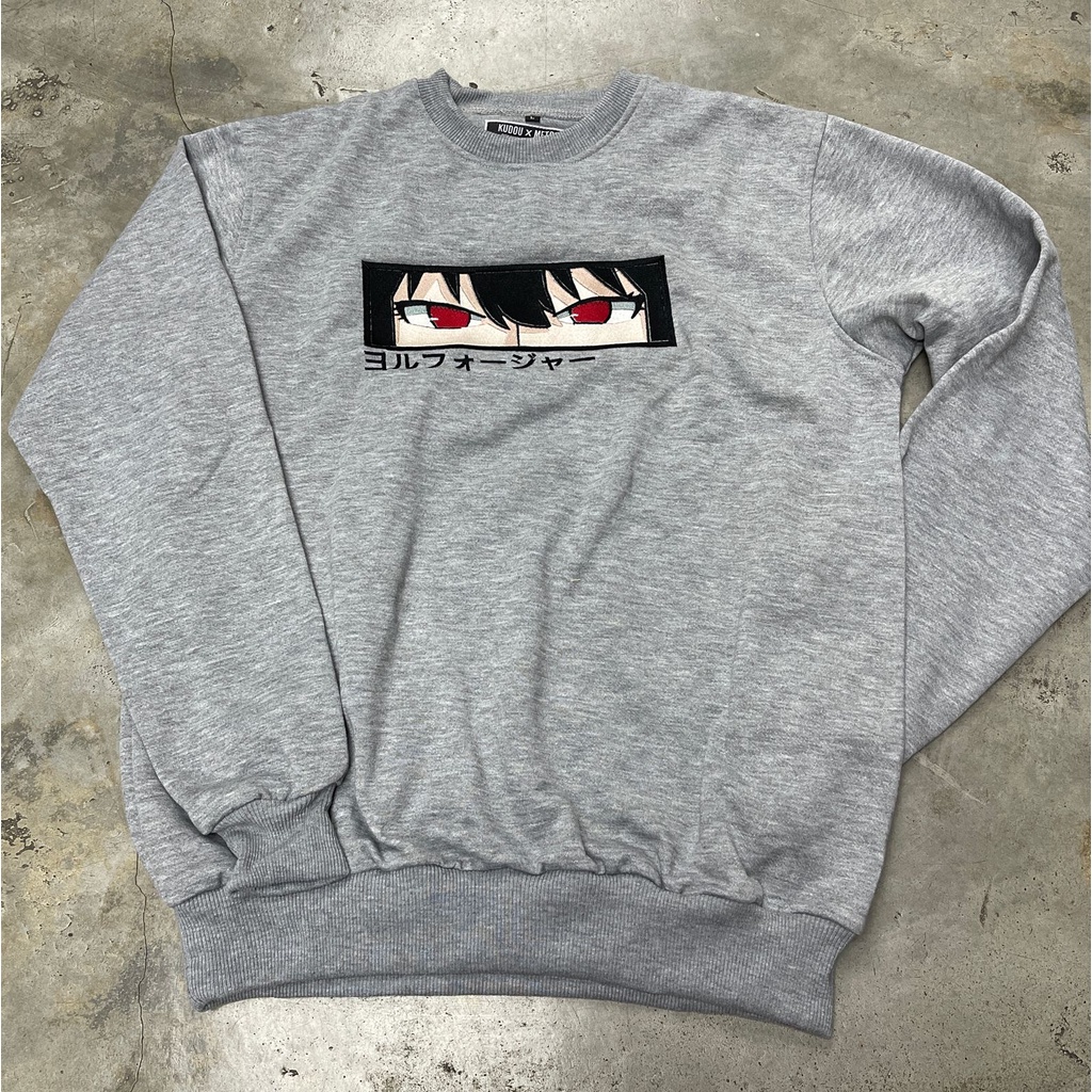 Crewneck Yor Forger Eyes Embroidery Anime Manga Spy x Family Premium Unisex