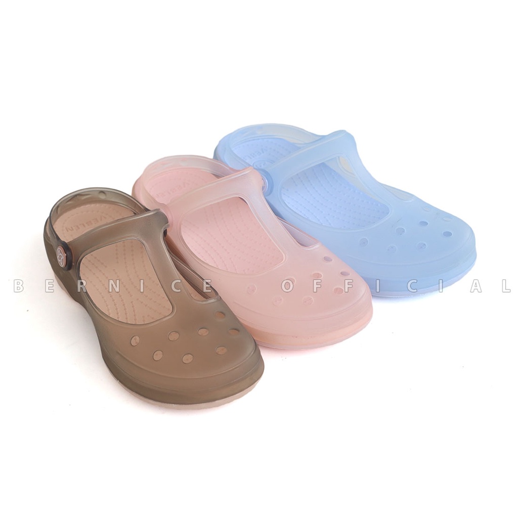 Sandal Wanita Crocs Maryjane Veblem Polos