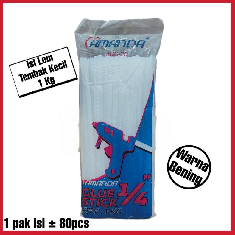 

7L8046 ISI LEM TEMBAK KECIL DAN BESAR 1 KG / LEM BAKAR KECIL DAN BESAR/ ISI GLUE GUN KECIL DAN BESAR 30 CM 4646