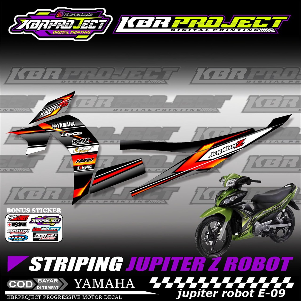 JUPITER Z ROBOT 2003  STIKER MOTOR KEREN Stiker Striping JUPITER Z ROBOT 2003 Lis Variasi Stiker Mot