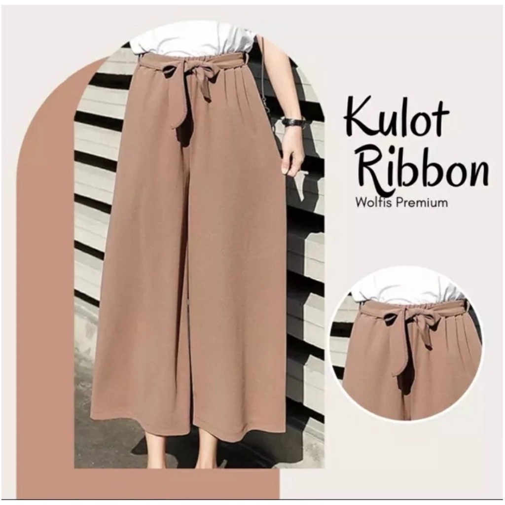 CELANA KULOT RIBBON WOLFIS PALING TERMURAH/CELANA KULOT TALI PITA