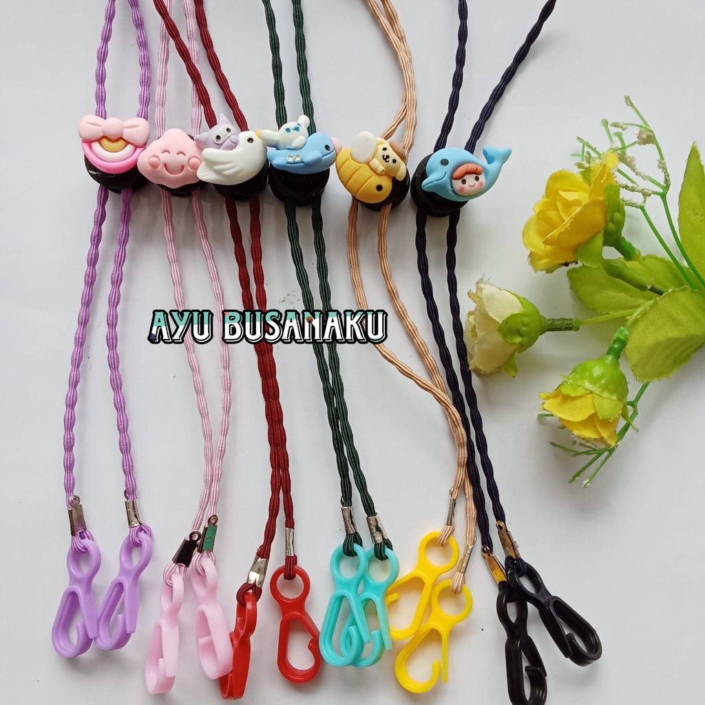 Strap Masker Anak Karaker 2in1 konektor masker