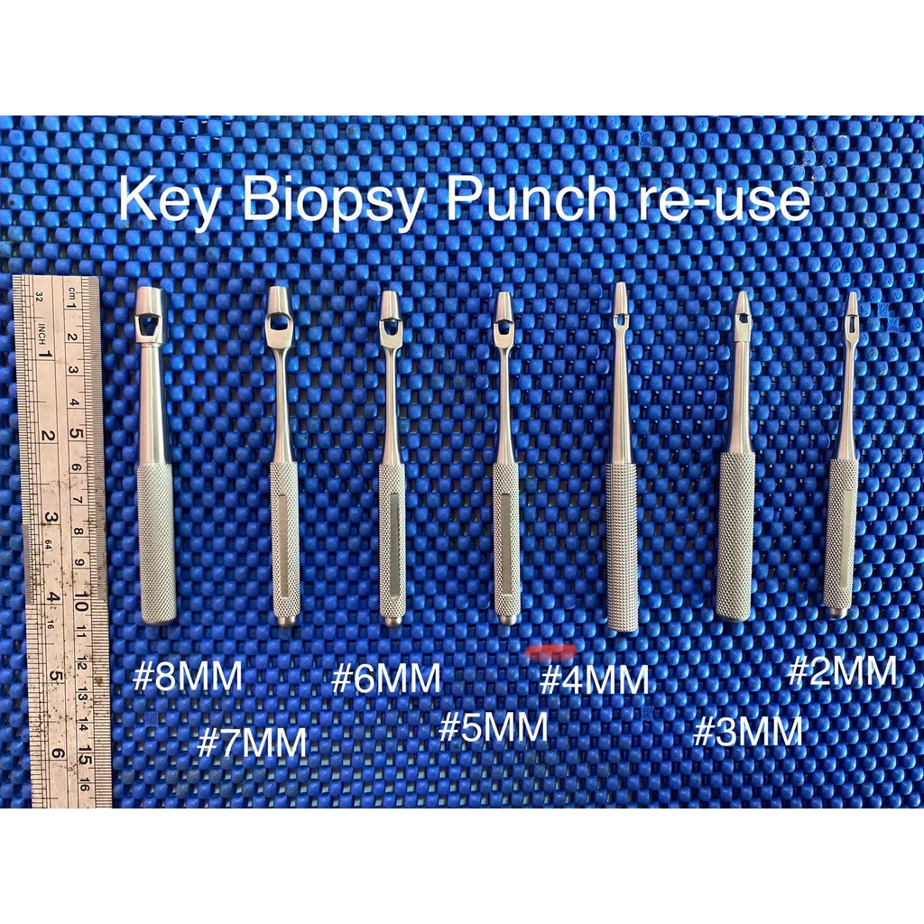 Key Biopsy Punch Re-Use Segala Ukuran