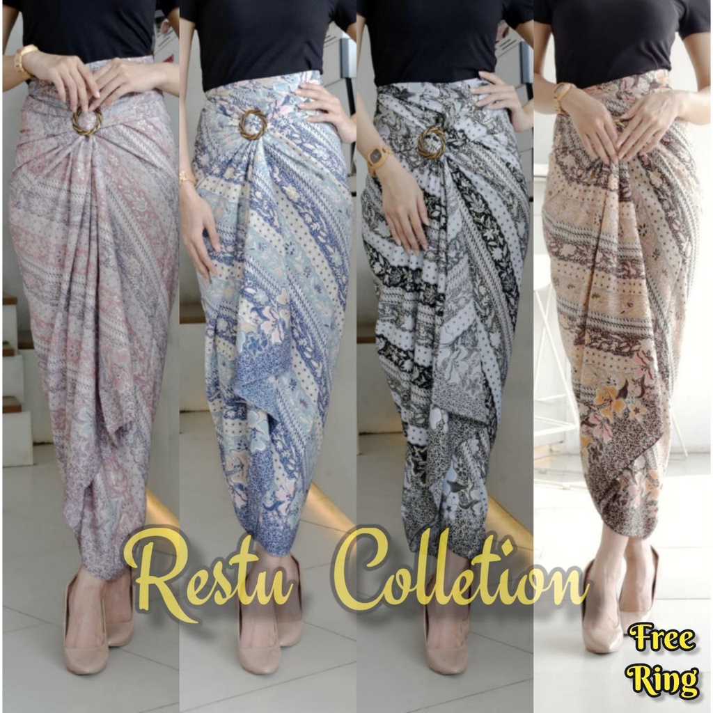 COD Bestseller Rok Lilit Songket Serut Warp Skirt Motif Laras Silver Batik Panjang Bawahan Kebaya Wisuda Kondangan Nikahan Perpisahan Wanita Premium Bahan Kain Sutra HQ Jumbo Allsize RealPict By Restu Colletion