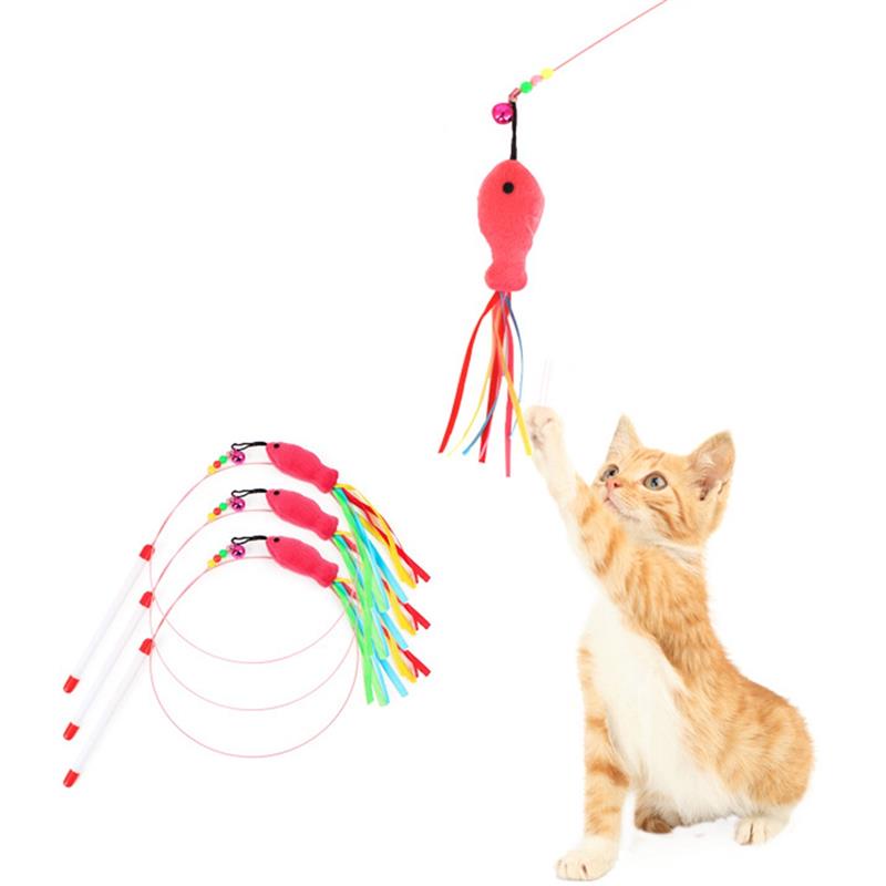 CAT TEASER - Mainan Kucing Stick Kawat Lentur / Cat Toy