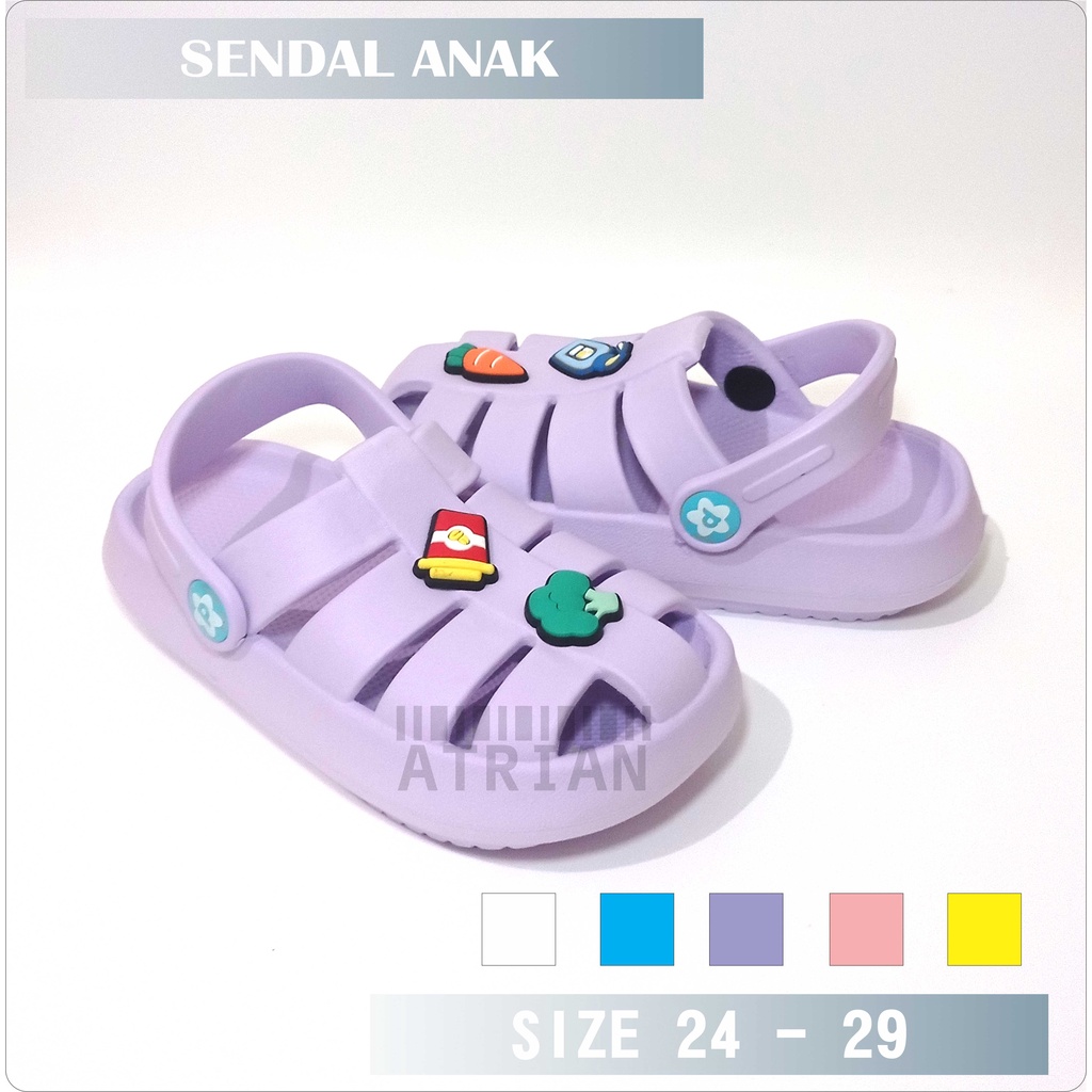 SENDAL ANAK PEREMPUAN DAN LAKI LAKI MOTIF TALI PINGGIR BARU / SENDAL ANAK ANAK TERBARU