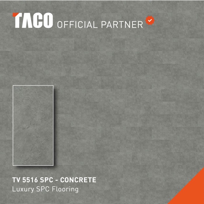 Taco Lantai Spc 5Mm - Tv 5516 Concrete