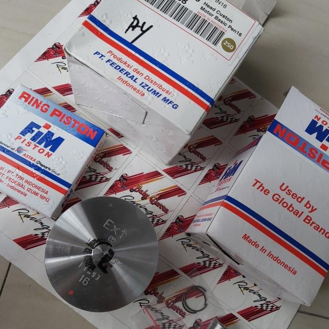 PISTON KIT FIM 93 DOME MENTAH FU SCORPIO SATRIA F 65.5 66 67 68 PEN 16