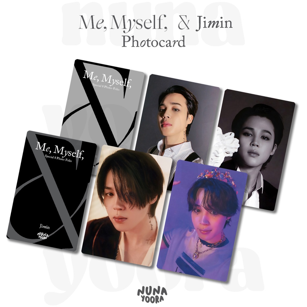 Me, Myself &amp; Jimin Photocard &quot;ID : Chaos&quot; BTS KPOP photocard Bangtan jimin park jimin 2022