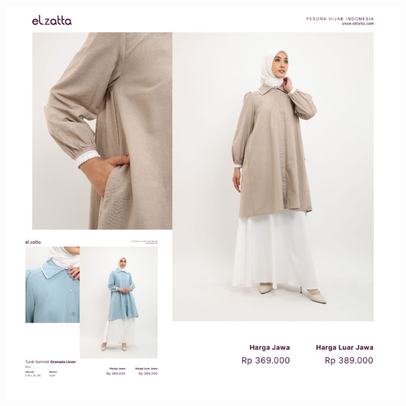 Tunik granada linen elzatta tunik elzatta
