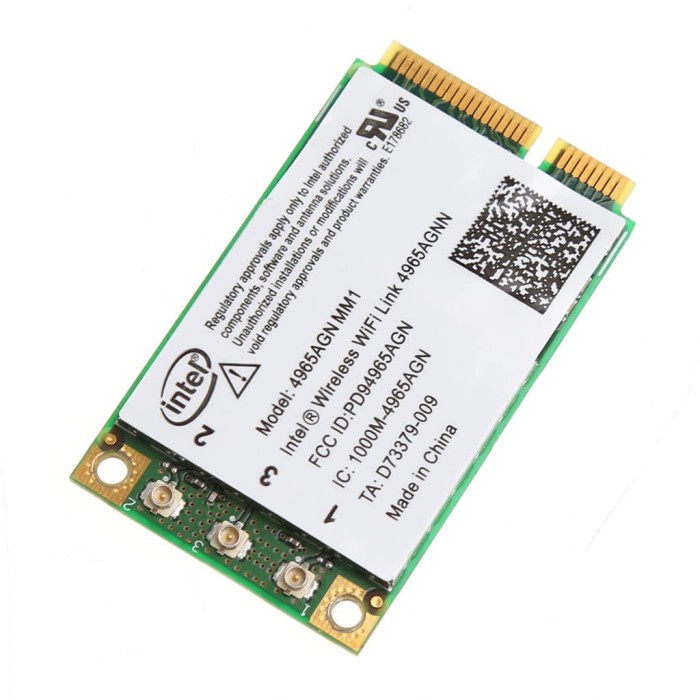Intel Dual-Band 4965 WiFi Link 2.4GHz & 5GHz Mini PCI-E Card - 4965AGN