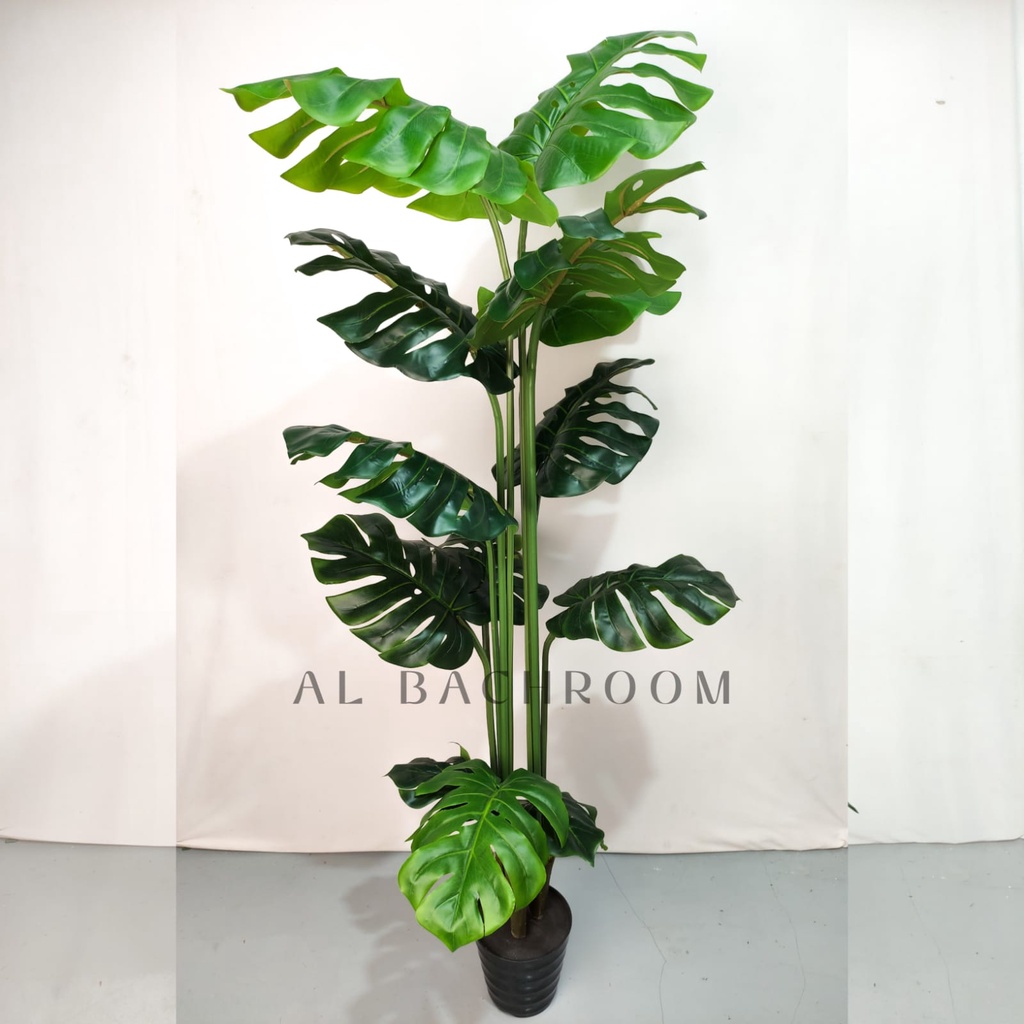 POHON ARTIFICIAL DAUN MONSTERA MY 170CM RB6054 PLASTIK DEKORASI RUMAH POHON PALSU DAUN PLASTIK HOME DECOR