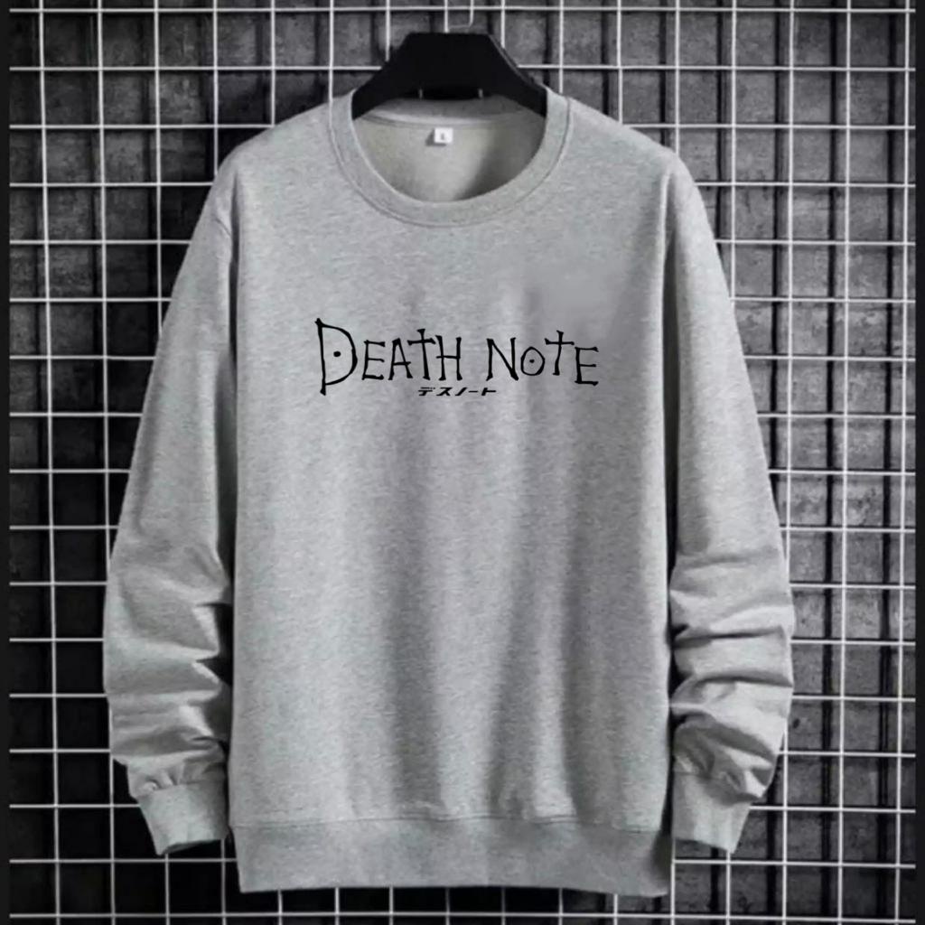 BAJU KAOS PRIA/WANITA UNISEX LENGAN MODEL TULISAN DEATH NOTE / FASHION PRIA / KUALITAS BAJU BAGUS / BAJU POLOS / BAJU MURAH TERLARIS