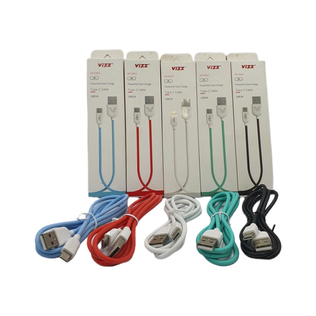 Kabel data Type C 3A Fast Charging Vizz VZ-CD12 1 pcs