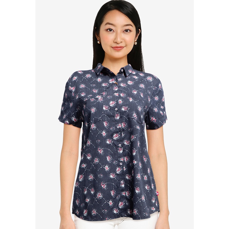 Kemeja Wanita Cardinal Original Cewek Kasual Katun Loose Fit Perempuan