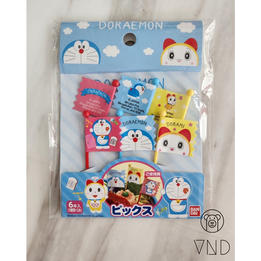 Doraemon Flag Picks/ Tusuk Bento Bendera Doraemon