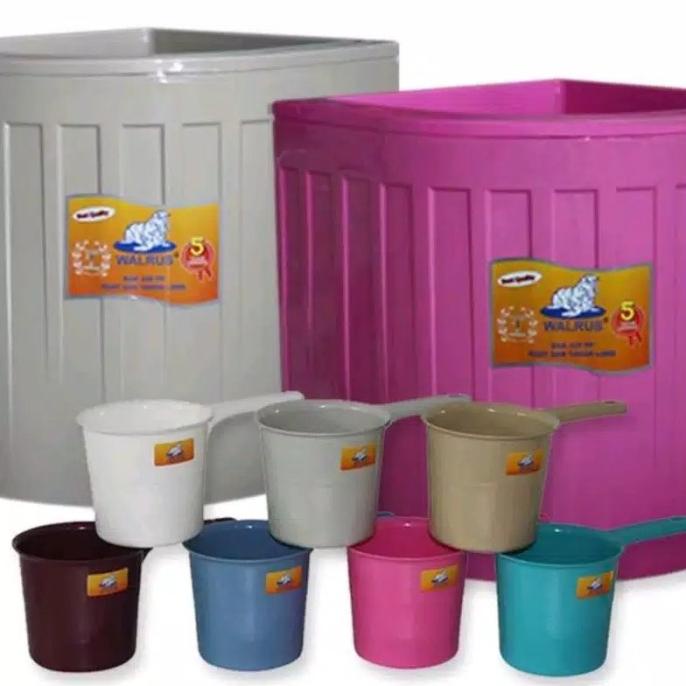 Bak Mandi Bak Air Sudut Walrus fullset BRG BARU