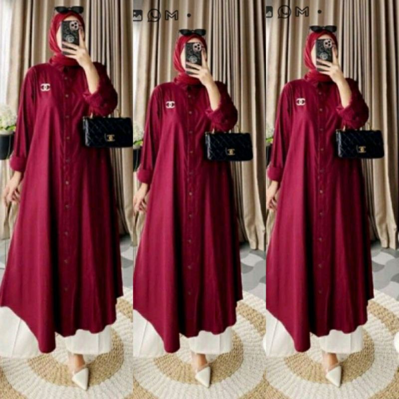 BAJU LENARA TUNIK WANITA KEKINIAN/TUNIK WANITA CRINKLE AIRFLOW